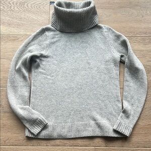 J. Crew Gray Knit Turtleneck Sweater